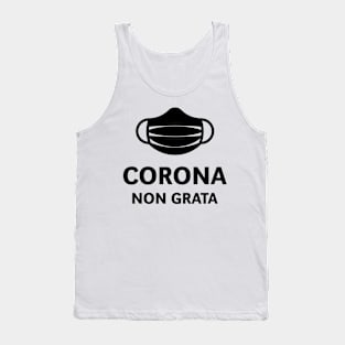 Corona Non Grata (Corona Virus / COVID-19 / Black) Tank Top